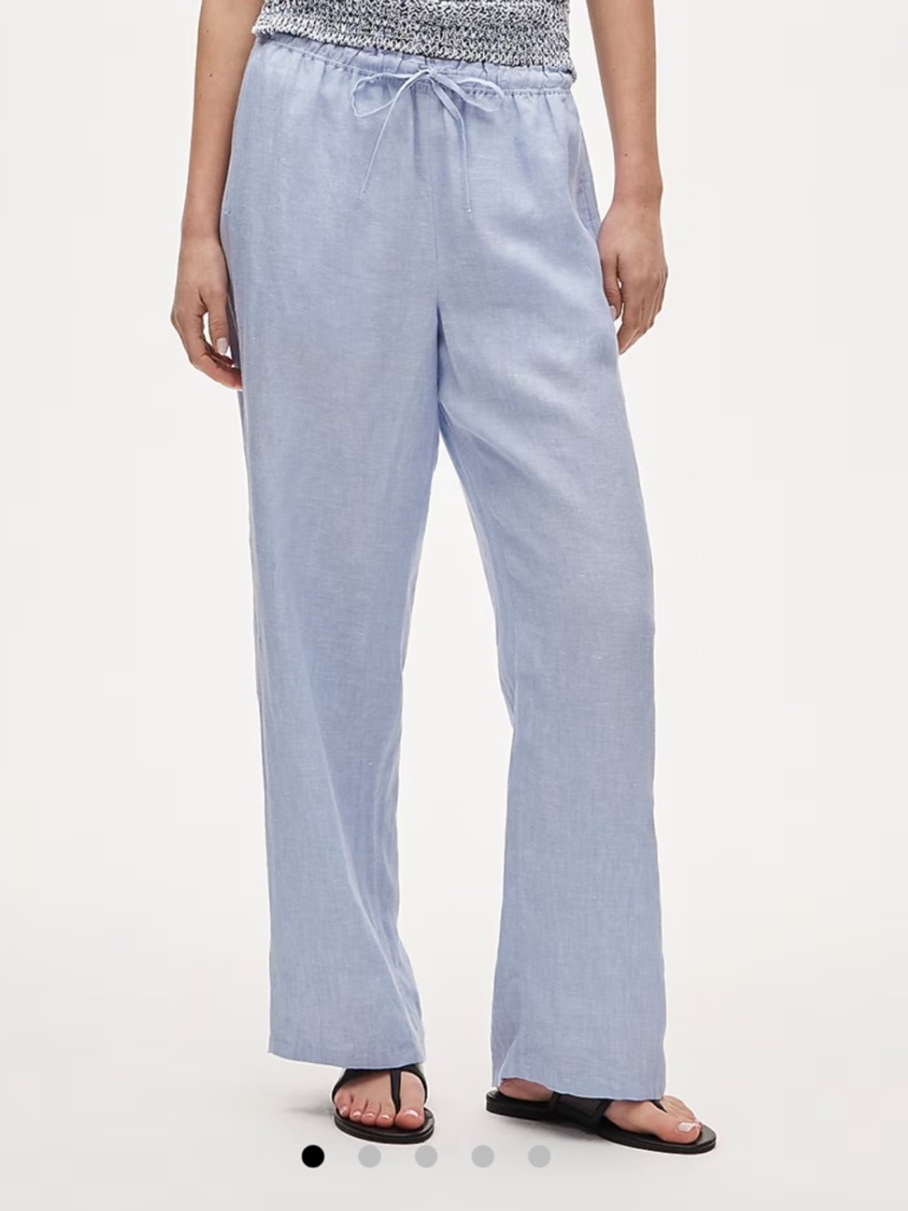 J. Crew Soleil Linen Pant French Blue Small GREAT condition